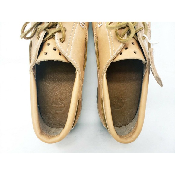 NEW Mens TIMBERLAND \'Bare Naked\' Light Brown Horween Leather Boat Shoes 11.5 06 main image 5